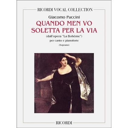  Quando Men Vo Soletta Per La Via - Giacomo Puccini - Soprano Voice and Piano -  Giacomo Puccini - copertina