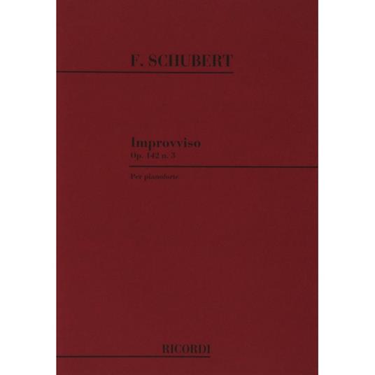  Improvvisi Op. Post. 142 D. 935: N. 3 - Franz Schubert - Pianoforte -  Franz Schubert - copertina