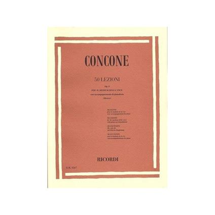  G. Concone - 50 Lezioni Op. 9 Per Il Medium della Voce - copertina