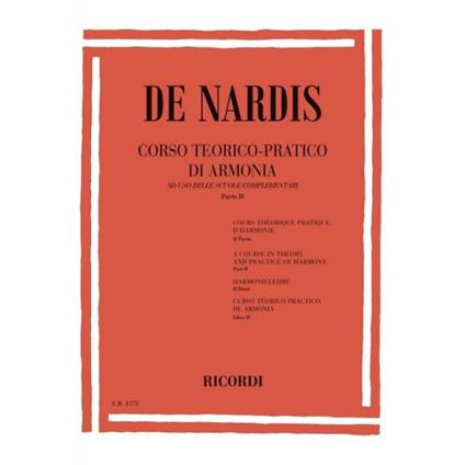  Corso Teorico - Pratico di Armonia - Parte 2 - Camillo De Nardis -  Camillo De Nardis - copertina