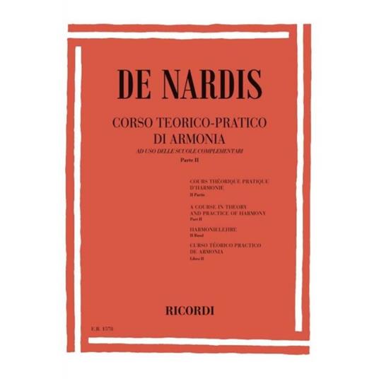  Corso Teorico - Pratico di Armonia - Parte 2 - Camillo De Nardis -  Camillo De Nardis - copertina