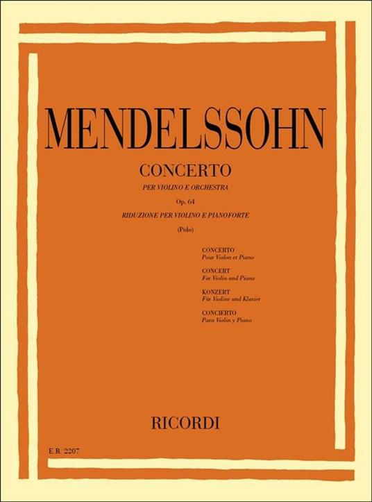  Concerto per Violino in Mi Min. Op. 64 (Polo) -  Felix Mendelssohn Bartholdy - copertina