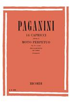  14 Capricci Dall'Op. 1 & 'Moto Perpetuò Op.11. Clarinetto