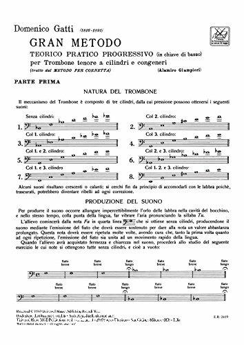  Gatti - Gran Metodo Teorico Pratico in Chiave di Basso Per Trombone O Tuba V. 1 - 3