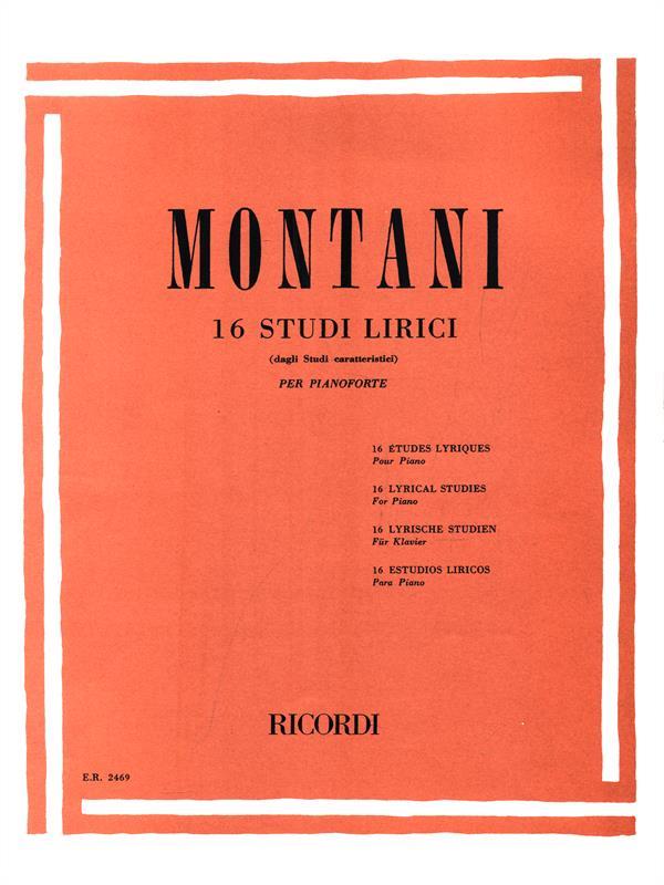  P. Montani - 16 Studi Lirici - Per Pianoforte