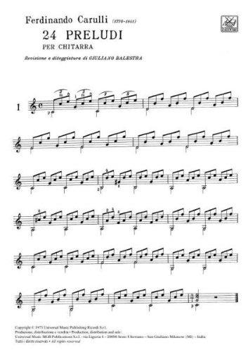  F. Carulli - 24 Preludi Dall'Opera 114 Per Chitarra - 3