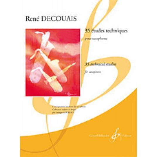  35 Etudes Techniques - René Decouais - Sassofono -  René Decouais - copertina