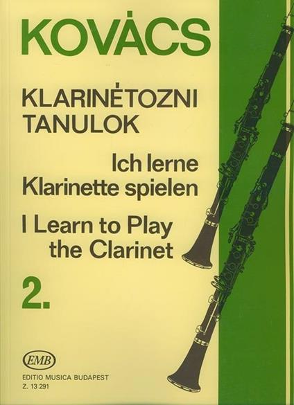  Ich Lerne Klarinette Spielen 2. Béla Kovács. Clarinetto -  Béla Kovács - copertina