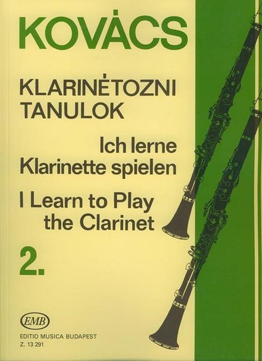  Ich Lerne Klarinette Spielen 2. Béla Kovács. Clarinetto -  Béla Kovács - copertina