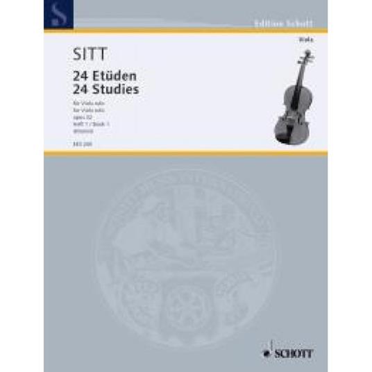 Hans Sitt - Studi (24) Op. 32 Vol. 1 - 2a e 3a posizione - viola -  Hans Sitt - copertina
