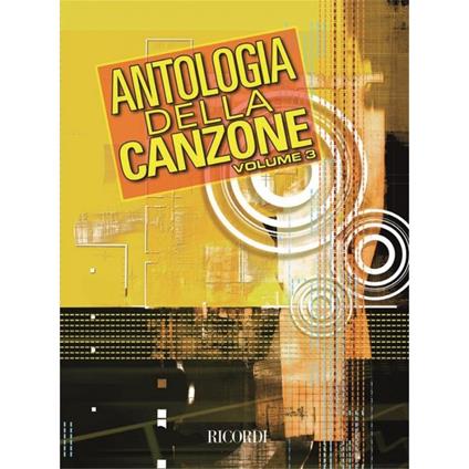 Antologia della Canzone - Volume 3 - Piano e voce - copertina