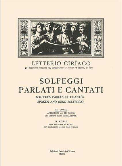  L. Ciriaco. Solfeggi Parlati e Cantati 3° Corso - copertina