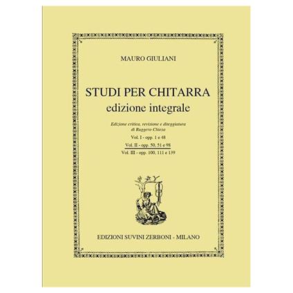  Studi per chitarra Ed.Integrale Vol. 2 - Mauro Giuliani - (R. Chiesa) -  Mauro Giuliani - copertina