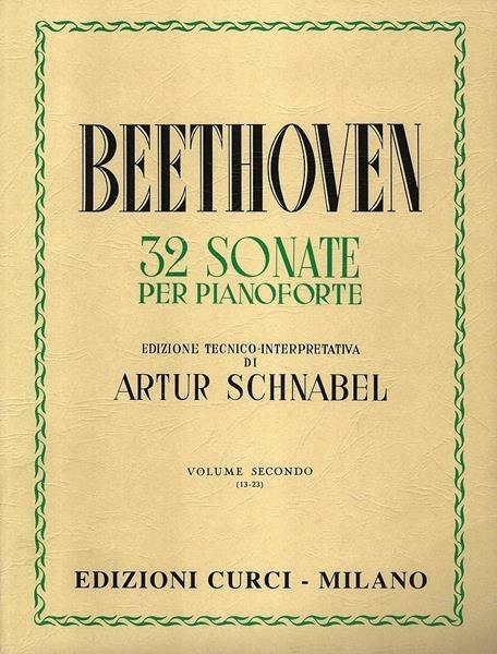  32 sonate per pianoforte. Spartito -  Ludwig van Beethoven - copertina