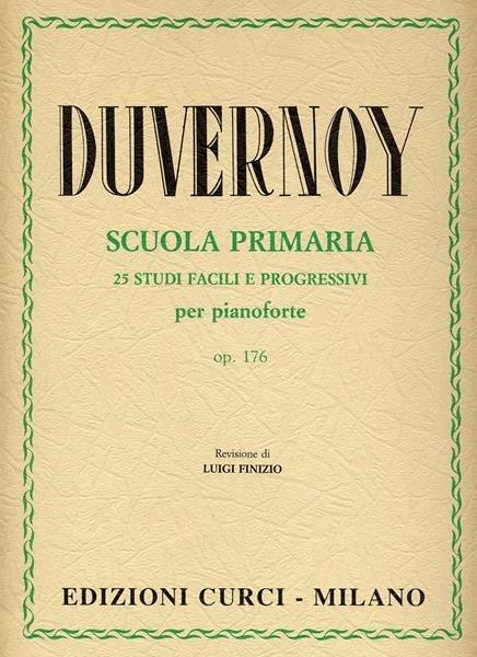 Scuola primaria del pianoforte op. 176. 25 studi facili e progressivi -  Jean-Baptiste Duvernoy - copertina