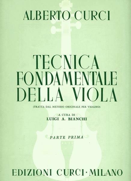  Tecnica fondamentale della viola -  Alberto Curci - copertina