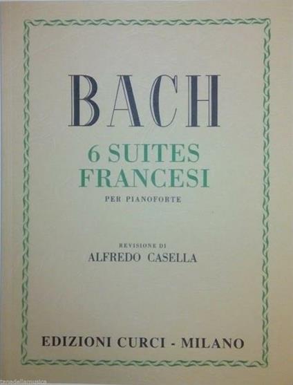  6 suites francesi per pianoforte -  Johann Sebastian Bach - copertina