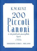  200 piccoli canoni. A due parti. Per pianoforte. Spartito