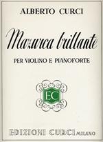  Mazurca brillante. Per violino e pianoforte. Spartito