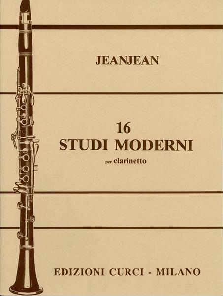  16 studi moderni sul clarino -  Paul Jeanjean - copertina