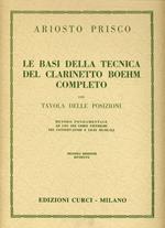Le basi della tecnica del clarinetto Boehm completo. Con tavola delle posizioni. Metodo fondamentale ad uso dei corsi inferiori dei conservatori e licei musicali. Per clarinetto. Metodo