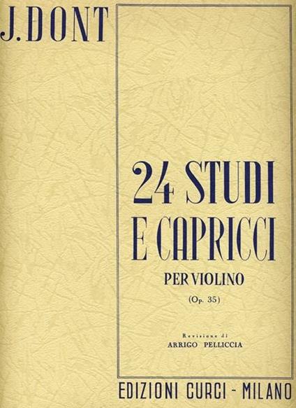  24 studi e capricci per violino op. 35 -  Jacob Dont - copertina