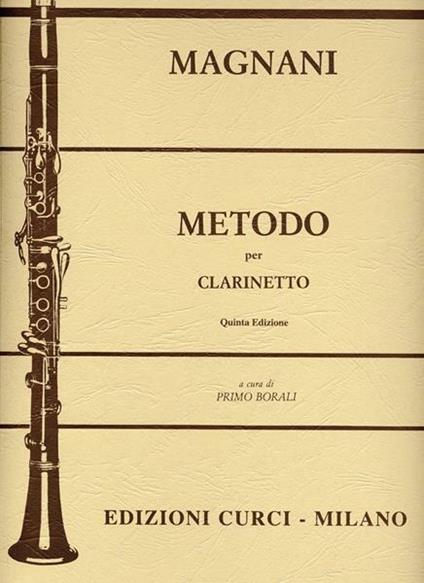  Metodo per clarinetto. Metodo -  Aurelio Magnani - copertina