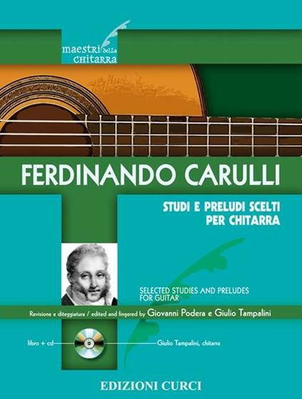  Studi e preludi scelti per chiatarra. Spartito -  Ferdinando Carulli - copertina