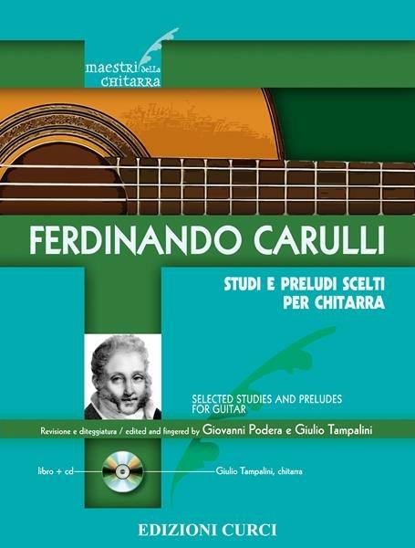  Studi e preludi scelti per chiatarra. Spartito -  Ferdinando Carulli - copertina