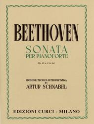 Sonata Op. 49 n. 2 in Sol. Per pianoforte. Spartito