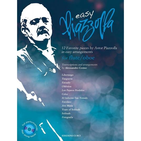  Easy Piazzolla. 12 Favourite pieces in easy arrangements. for  flute, oboe. Spartito -  Astor Piazzolla - copertina