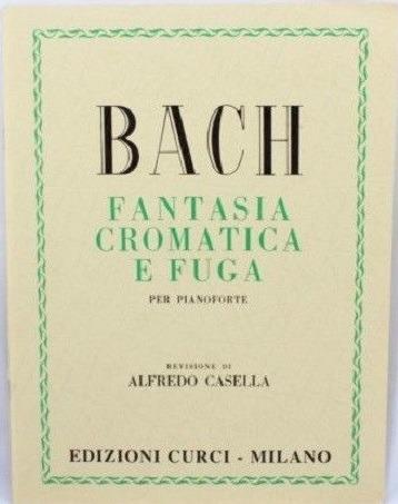  Fantasia cromatica e fuga. Per pianoforte. Spartito -  Johann Sebastian Bach - copertina