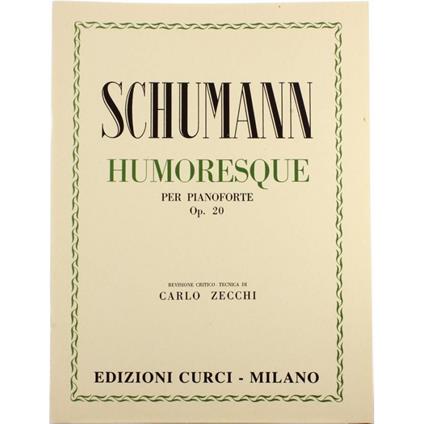  Humoresque Op. 20. Per pianoforte. Spartito -  Robert Schumann - copertina