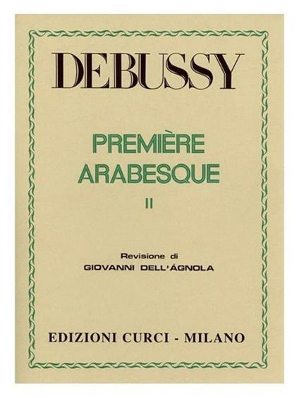  Arabesque n. 2. Per pianoforte- Spartito -  Claude Debussy - copertina