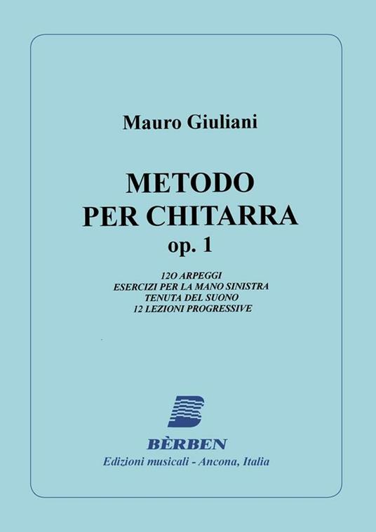  Giuliani. Metodo per Chitarra Op. 1. per Chitarra Classica -  Mauro Giuliani - copertina