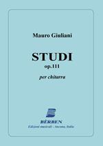  Studi Op 111. Mauro Giuliani. Chitarra