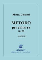  M. Carcassi. Metodo per Chitarra Op. 59. vol.1. Manuale Ed
