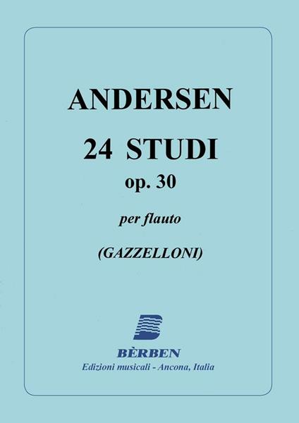 Andersen. 24 Studi Op. 30. Metodo per Flauto - copertina