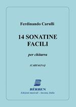 14 Sonatine Facili per Chitarra. Ferdinando Carulli. Spartiti