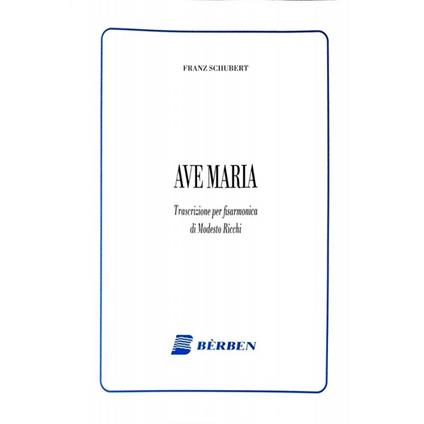  Ave Maria. Trascrizione per fisarmonica. Spartito -  Franz Schubert - copertina