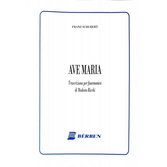  Ave Maria. Trascrizione per fisarmonica. Spartito -  Franz Schubert - copertina