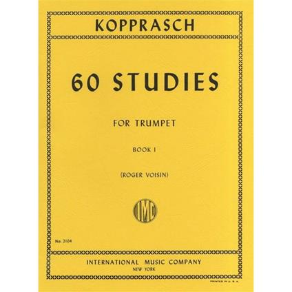  60 Studies Book 1 - C. Kopprasch - Tromba - 60 Studi -  C. Kopprasch - copertina