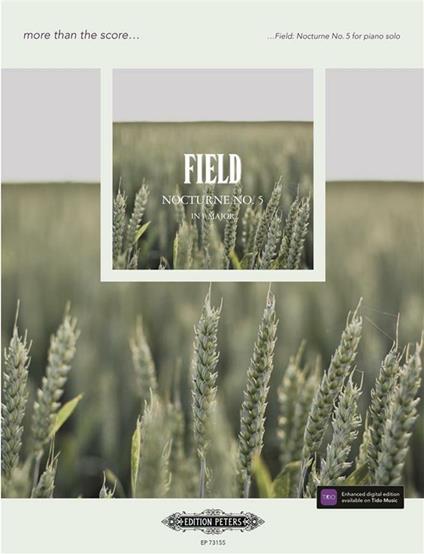  Field: Nocturne No. 5. Pianoforte. Spartito. ed. Peters -  John Field - copertina