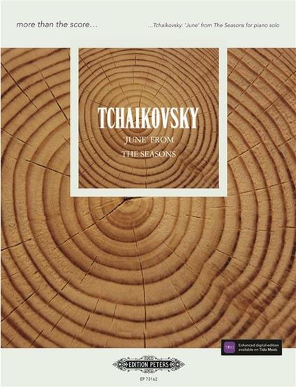  Tchaikovsky: June from The Seasons. Pianoforte. Spartito -  Pyotr Ilyich Tchaikovsky - copertina