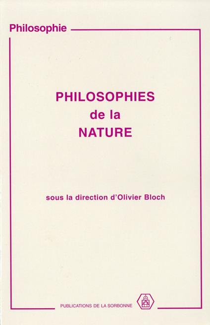 Philosophies de la nature