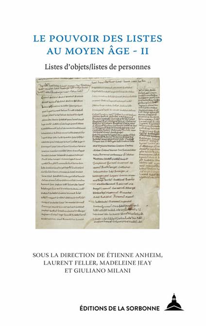 Le pouvoir des listes au Moyen Âge - II