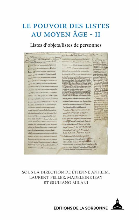 Le pouvoir des listes au Moyen Âge - II