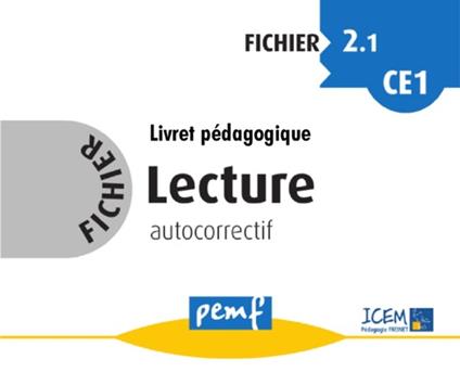 Fichier Lecture 2.1 CE1 - Livret Pédagogique