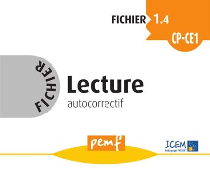 Fichier Lecture 1.4 CP-CE1 - Fiches Elèves