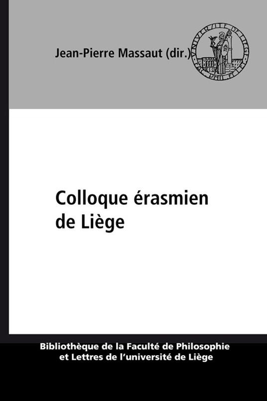 Colloque érasmien de Liège